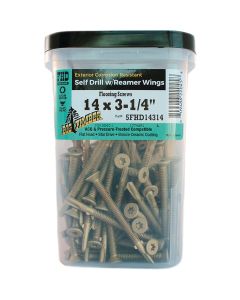 Big Timber #14 x 3-1/4 In. Flat Head Self-Drilling Bronze Reamer Screw (150 Ct., 5 Lb.)