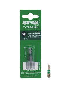 Spax 1/4 In. x 1 In. T20 T-Star Plus Insert Screwdriver Bit