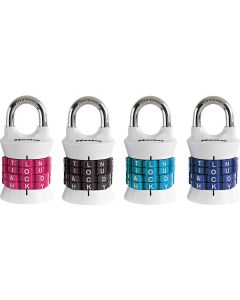 Master Lock 1-1/2 In. Zinc Alpha Barrel Combination Padlock