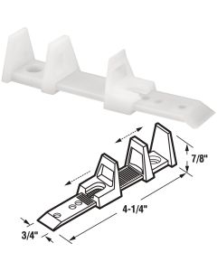 Prime-Line Adjustable Floor Mount Bypass Door Guide (2 Count)