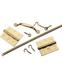 National Brass 2-Hinge Screen Door Kit