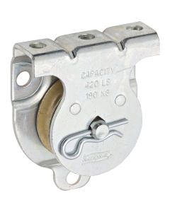 National 1-1/2 In. O.D. Single Wall/Ceiling Mount Rope Pulley