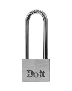 Do it 1-1/2 In. W. Long Shackle Aluminum Padlock