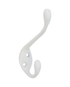 National Heavy-Duty White Coat and Hat Wardrobe Hook