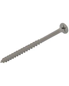 Grip-Rite PrimeGuard Standard #8 x 2-1/2 In. Phillips Gray Wood Deck Screw (1825 Ct. Pail)