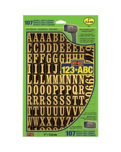 Hy-Ko 1 In. Numbers, Letters & Symbols (107 Count)