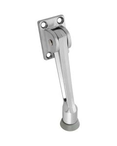 National 5 In. Satin Chrome Kickdown Door Holder