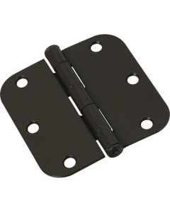 National 3-1/2 In. x 5/8 In. Radius Oil Rubbed Bronze Door Hinge