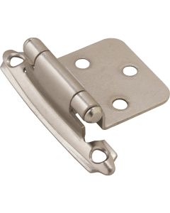 Amerock 3/8 In. Sterling Nickel Self-Closing Inset Hinge