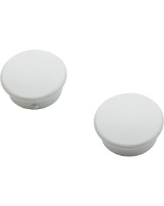 National Catalog V8602 White Closet Rod End Caps (2-Count)