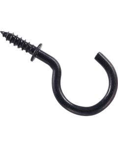 1" Black Vnyl Cup Hook