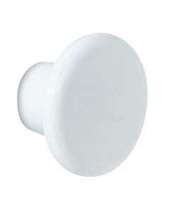 Amerock Everyday Heritage White Plastic 1-1/4 In. Cabinet Knob