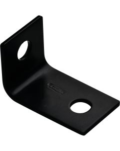 National 2.5 In. x 1.5 In. Black Heavy Duty Offset Leg Corner Brace