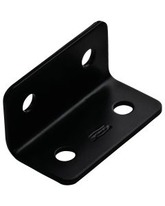 National Catalog 1212BC 1.6 In. x 3 In. Black Heavy Duty Wide Corner Brace