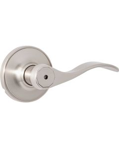 Steel Pro Brushed Nickel Privacy Door Lever