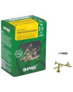 Spax #8 x 1-1/2 In. Flat Head Interior Multi-Material Construction Screw (1 Lb. Box)