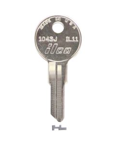 ILCO Illinois Nickel Plated File Cabinet Key IL11 / 1043J (10-Pack)