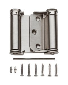 National 3 In. Satin Nickel Double-Acting Spring Door Hinge