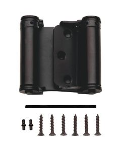 National 3 In. Oil Rubbed Bronze Double-Acting Spring Door Hinge