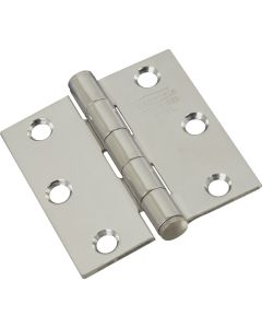 National 2-1/2 In. Square Stainless Steel Door Hinge, (2-Pack)