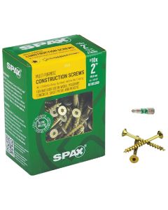 Spax #10 x 2 In. Flat Head Interior Multi-Material Construction Screw (1 Lb. Box)