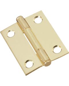 National 2 In. Brass Full-Inset Pin Hinge (2-Pack)