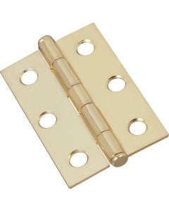 National 2-1/2 In. Brass Full-Inset Pin Hinge (2-Pack)