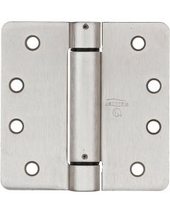 National 3.5 In. Satin Nickel 5/8 In. Radius Spring Door Hinge