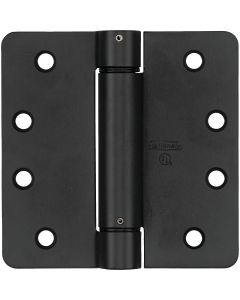 National 4 In. Oil Rubbed Bronze 5/8 In. Radius Spring Door Hinge