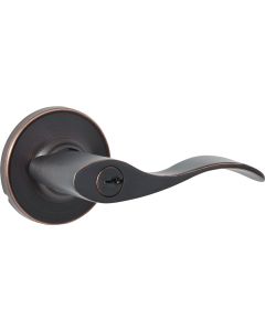 Steel Pro Oil Rubbed Bronze Wave Entry Door Lever