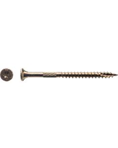 Big Timber #9 x 2-1/2 In. Yellow Zinc Flat Head Wood Screw (470 Ct., 5 Lb.)