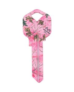 ILCO Kwikset Realtree Paradise Pink Camo Design Decorative Key, KW1 / KCKW-RT XTRA PARADISE