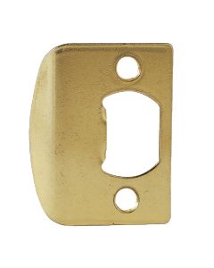 Kwikset Polished Brass 1-3/4 In. Full Lip Strike Plate