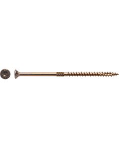 Big Timber #10 x 4 In. Yellow Zinc Flat Head Wood Screw (48 Ct., 1 Lb.)