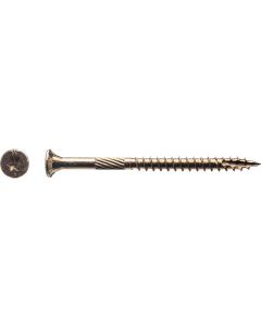 Big Timber #9 x 2-1/2 In. Yellow Zinc Flat Head Wood Screw (94 Ct., 1 Lb.)