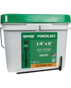 SPAX 1/4 x 6 In. PowerLag Washer Head T-30 HCR (Exterior Rated) Lag Screw (500-Count)