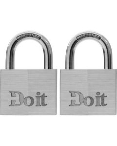 Do it 1-1/2 In. Aluminum Keyed Padlock (2-Pack)