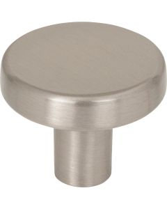 Elements Gibson 1-1/4 In. Dia. Satin Nickel Cabinet Knob