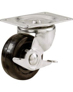 2in Rubber Swivel Caster W/Brake