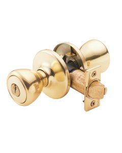 Kwikset Tylo Polished Brass Entry Door Knob