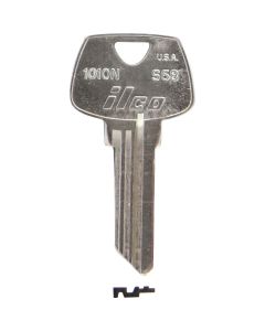 ILCO Sargent Nickel Plated House Key, S68 / 1010N (10-Pack)