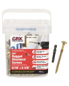 GRK RSS Rugged 5/16 In. x 3-1/8 In. Star Drive Washer Head Structure Screw (100 Ct.)