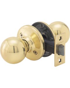 Kwikset Polo Polished Brass Hall & Closet Door Knob