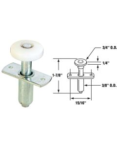 Prime-Line Nail-Down Bi-Fold Door Top Roller Guide (2 Count)