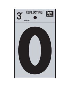 Hy-Ko Vinyl 3 In. Reflective Adhesive Number Zero