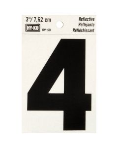 Hy-Ko Vinyl 3 In. Reflective Adhesive Number Four