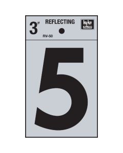 Hy-Ko Vinyl 3 In. Reflective Adhesive Number Five