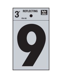 Hy-Ko Vinyl 3 In. Reflective Adhesive Number Nine