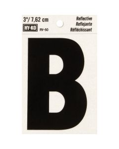 Hy-Ko Vinyl 3 In. Reflective Adhesive Letter, B