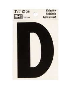 Hy-Ko Vinyl 3 In. Reflective Adhesive Letter, D